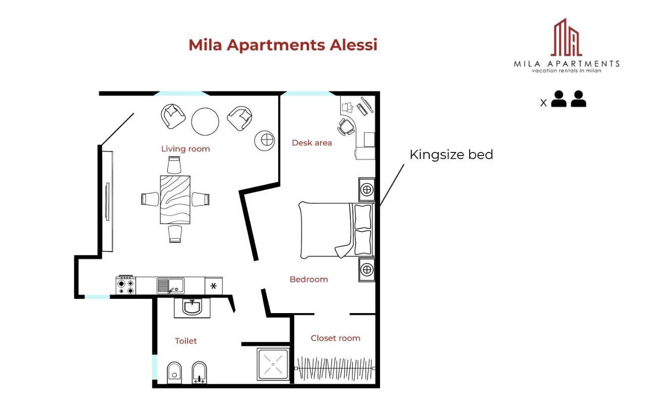 Mila Apartments Alessi Mediolan Zewnętrze zdjęcie